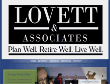 Tablet Screenshot of lovettfinancial.com